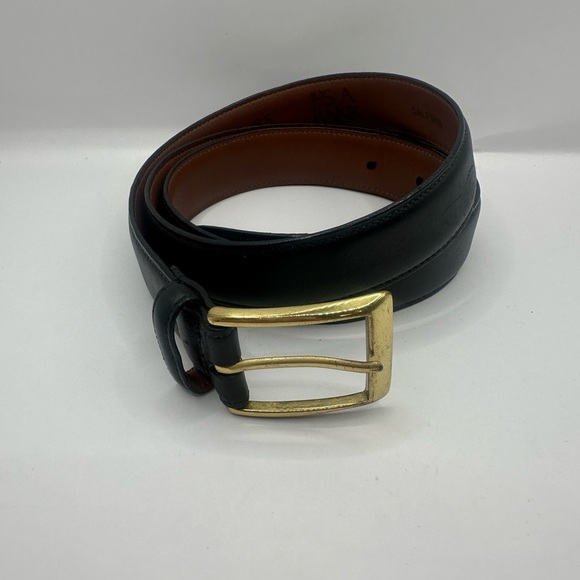 Jos. A. Bank Other - JoS A Bank Men's Black Leather Belt with Gold Buckle Size 38